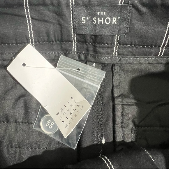 NWT WHBM The 5” Short Striped Belted High-Rise Shorts Size 4 Preppy Classic - Picture 5 of 9